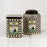 Black & White Checkered Square Metal Tea Tin