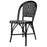 Black & White Mediterranean Bistro Round Back Chair (L)