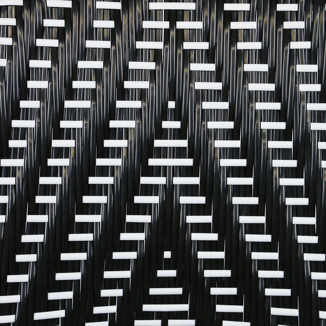 Black & White Mediterranean Bistro Round Back Chair (L)