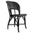 Black and White Mediterranean Bistro Wrap Back Chair (H)