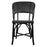 Black and White Mediterranean Bistro Wrap Back Chair (H)