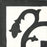 Black & White Victoria Corner Carocim Tile (8" x 8") (Individual Tile)