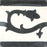 Black & White Victoria Frise Carocim Tile (8" x 8") (pack of 12)