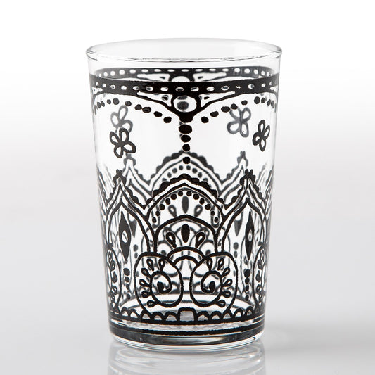 Black Armelle Moroccan Tea Glass