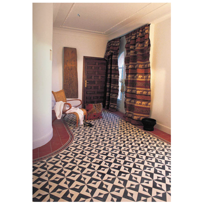 Black Carocim Tile (8" x 8") (pack of 12)