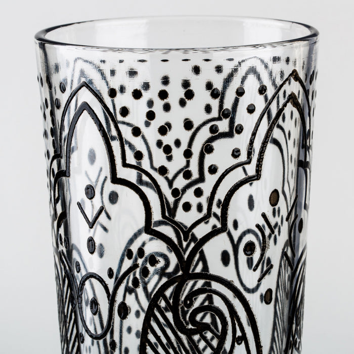 Black Chiba Moroccan Water Glass