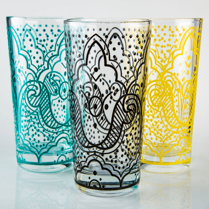 Black Chiba Moroccan Water Glass