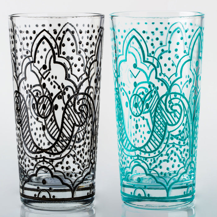 Black Chiba Moroccan Water Glass