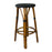 Black Counter Height Mediterranean Bistro Bar Stool (26" h)