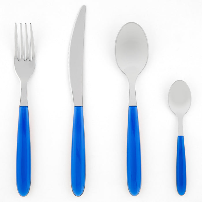 Blue 24 Piece Italian Place Setting