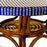 Blue & Cream Mediterranean Bistro Table (4 Seater)