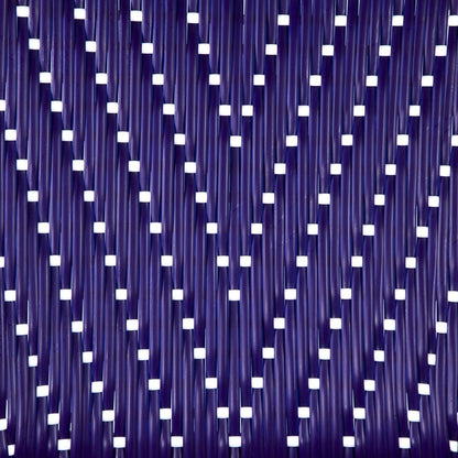 Dark Blue and White Mediterranean Bistro Chair (L)