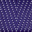Dark Blue and White Mediterranean Bistro Chair (L)