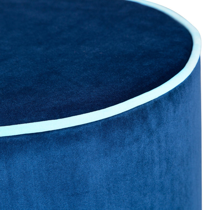 Blue Countra Pouf 