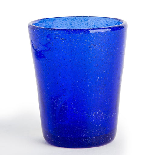 Blue Handmade Memento Matera Glass Tumbler (Translucent)