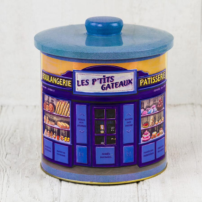 Blue Metal Biscuit Tin
