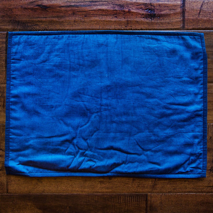 Blue Tie-Dyed Cotton Placemat (22.75" x 14.75")
