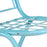 Blue Vintage Iron Chair with Assorted Vintage Cushion