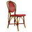Bordeaux & Cream Mediterranean Bistro Chair (L)