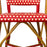 Bordeaux & Cream Mediterranean Bistro Round Back Chair (B)