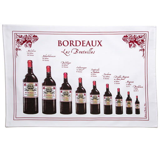 Bouteilles Bordeaux 100% Cotton Tea Towel
