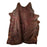 Brown Acid Wash Zebra Print Brazilian Cowhide Rug