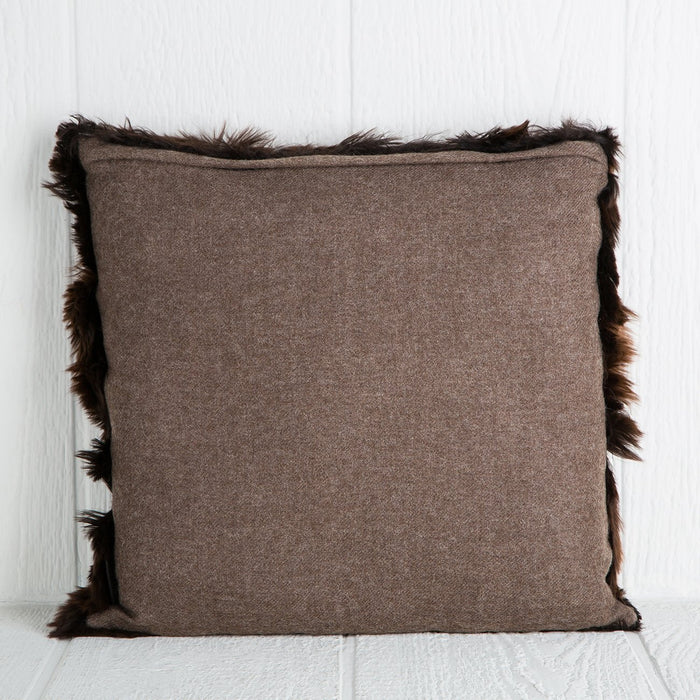 Brown Alpaca Pillow