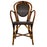 Brown & Azure Mediterranean Bistro Armchair