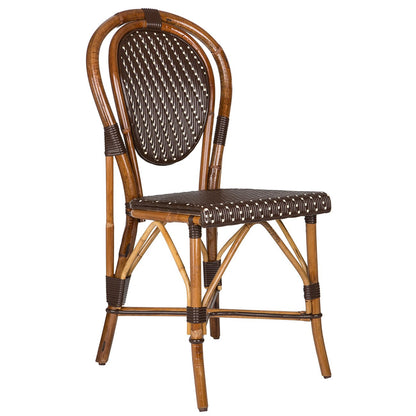 Brown & Cream Mediterranean Bistro Chair (H)