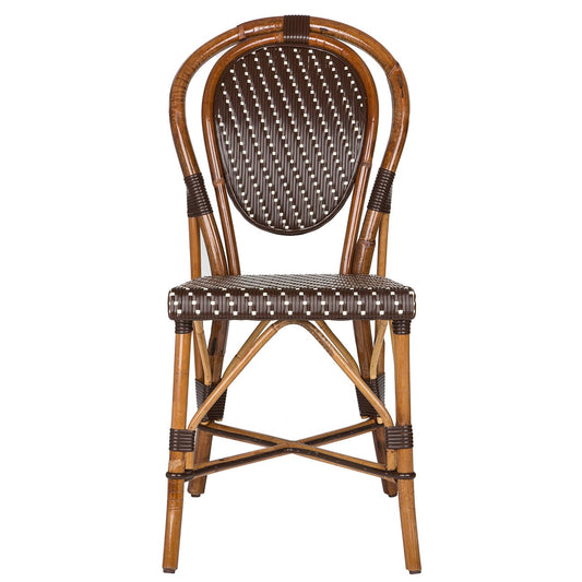 Brown & Cream Mediterranean Bistro Chair (H)