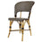 Brown & Cream Mediterranean Bistro Wrap Back Chair (E)