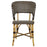 Brown & Cream Mediterranean Bistro Wrap Back Chair (E)
