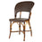 Brown & Cream Mediterranean Bistro Wrap Back Chair (H)