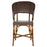 Brown & Cream Mediterranean Bistro Wrap Back Chair (H)