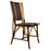 Brown, Cream, Pink & Gold Mediterranean Bistro Square Back Stripe Chair