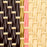 Brown, Cream, Pink & Gold Mediterranean Bistro Square Back Stripe Chair