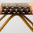 Brown, Cream, Pink & Gold Mediterranean Bistro Square Back Stripe Chair