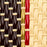 Brown, Cream, Red & Gold Mediterranean Bistro Square Back Stripe Chair