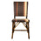Brown, Cream, Red & Gold Mediterranean Bistro Square Back Stripe Chair