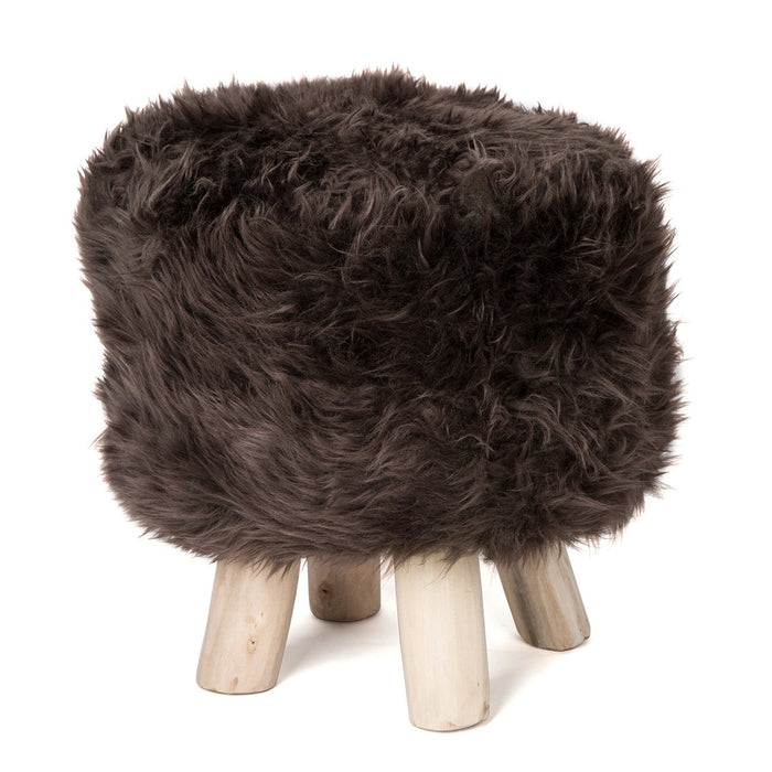 Brown Nordic Sheep Stool 