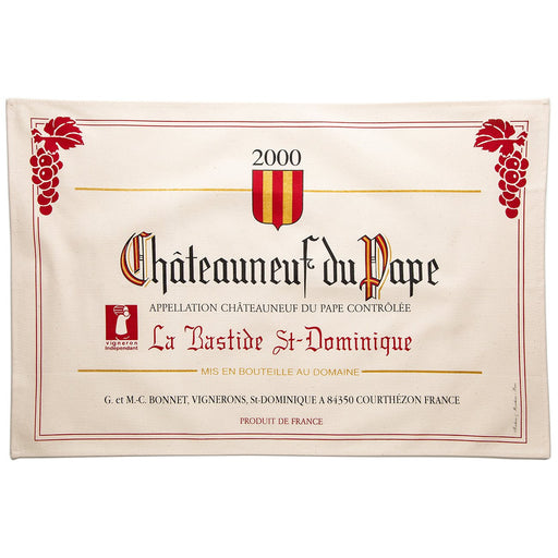 Chateauneuf Du Pape 100% Cotton Tea Towel
