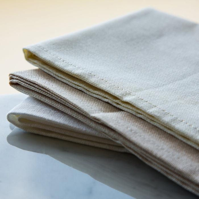 Classic White Cotton Single Stitch Napkin (17")