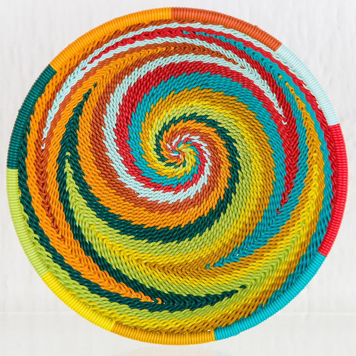 Colorful Telephone-Wire Weave Bowls (Small)
