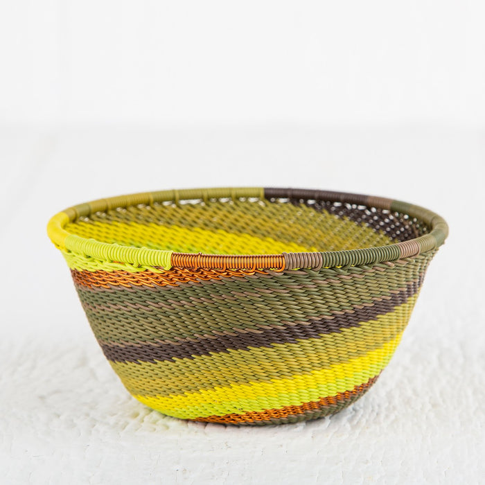Colorful Telephone-Wire Weave Bowls (Small)