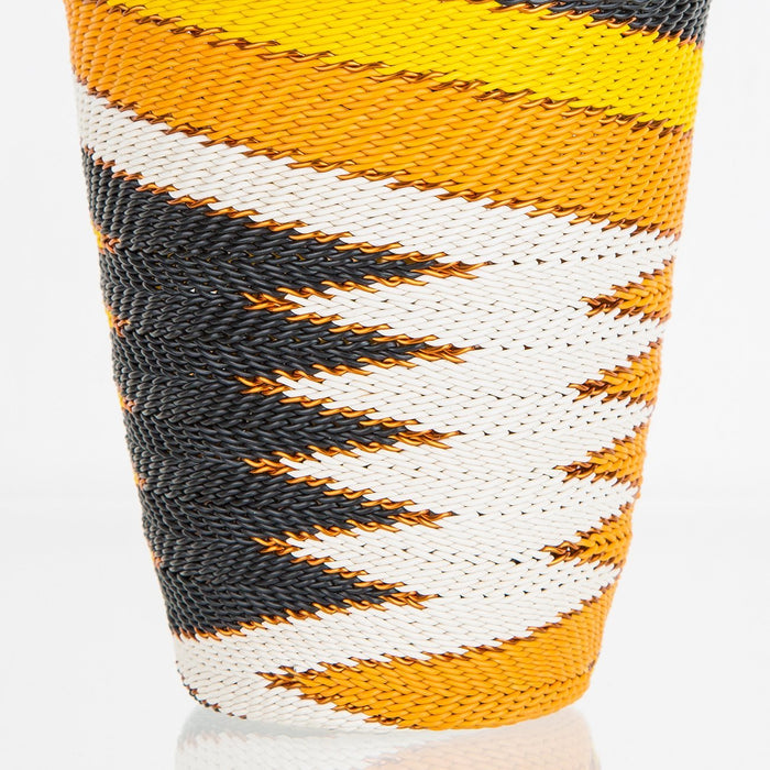 Colorful Telephone-Wire Weave Pencil Cups