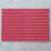 Coral Pink 100% Cotton Stripe & Diamond Rep Weave Placemat (19.25" x 13")