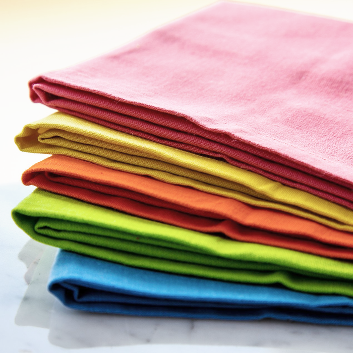 Coral Pink 100% Soft Cotton Single Stitch Napkin (18")