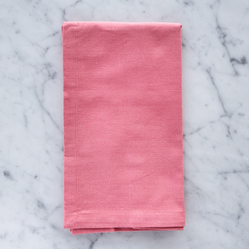 Coral Pink 100% Soft Cotton Single Stitch Napkin (18")