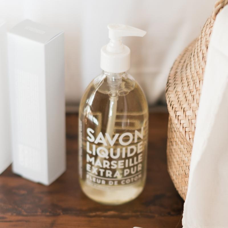 Cotton Flower Liquid Marseille Soap 16.9oz