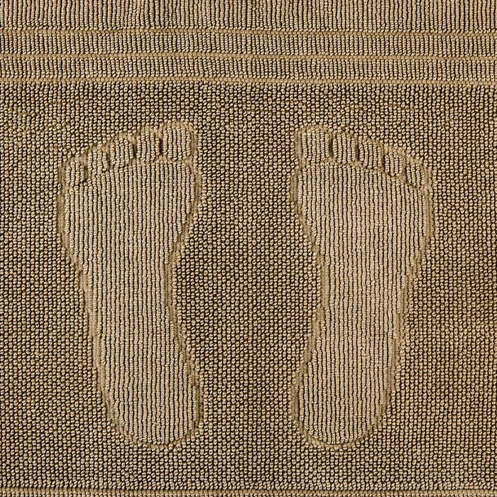 Cotton Footie Bath Mat, Tan